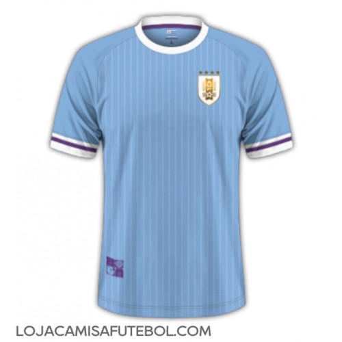 Camisa de Futebol Uruguai Equipamento Principal Copa America 2024 Manga Curta